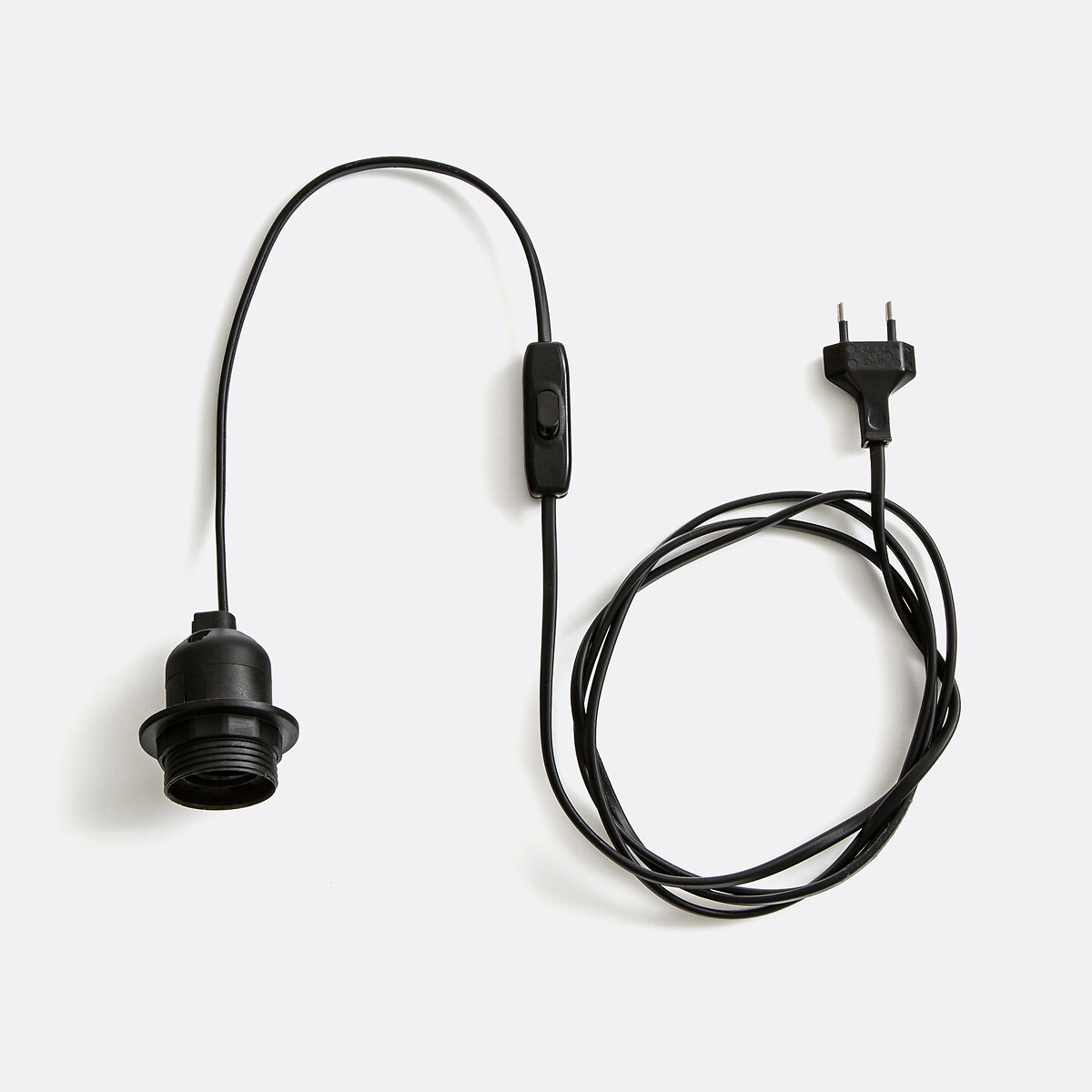 Cabo elétrico para aplique, casquilho E27, Baulind preto , LA REDOUTE INTERIEURS