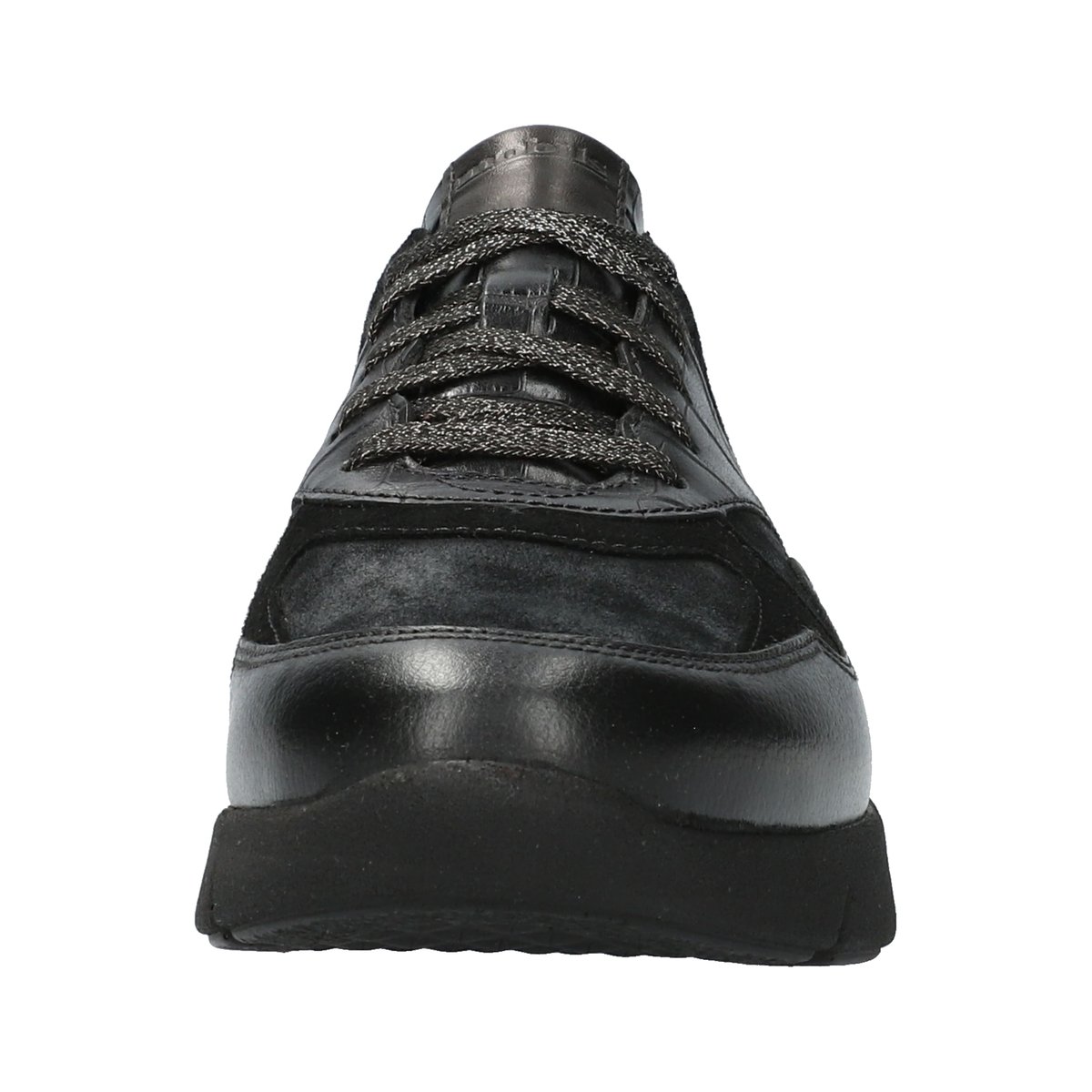 Baskets en cuir lisse IMANIA noir p5134, MEPHISTO
