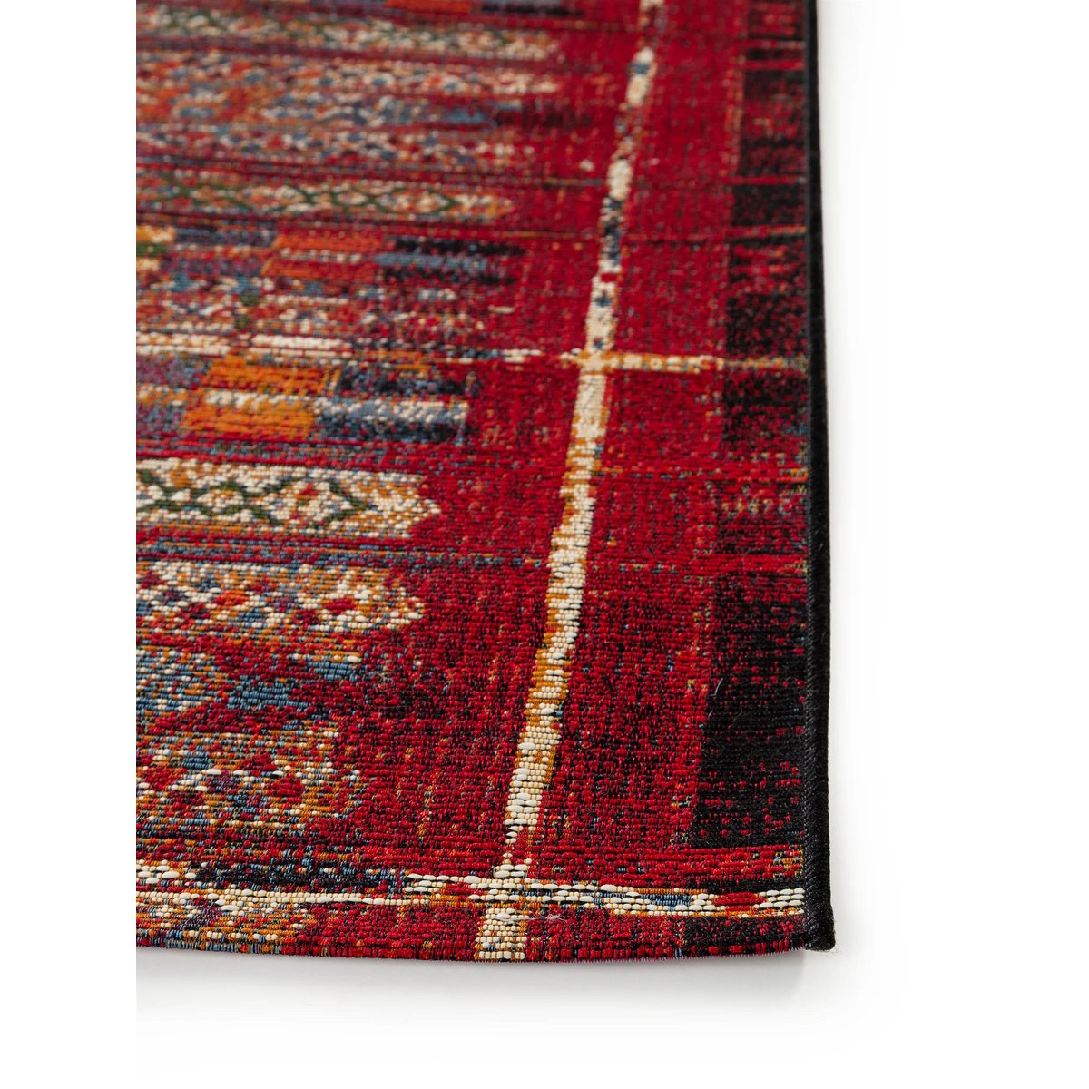 Tapis de couloir d'extérieur & intérieur ARTIS multicouleur/rouge, BENUTA 