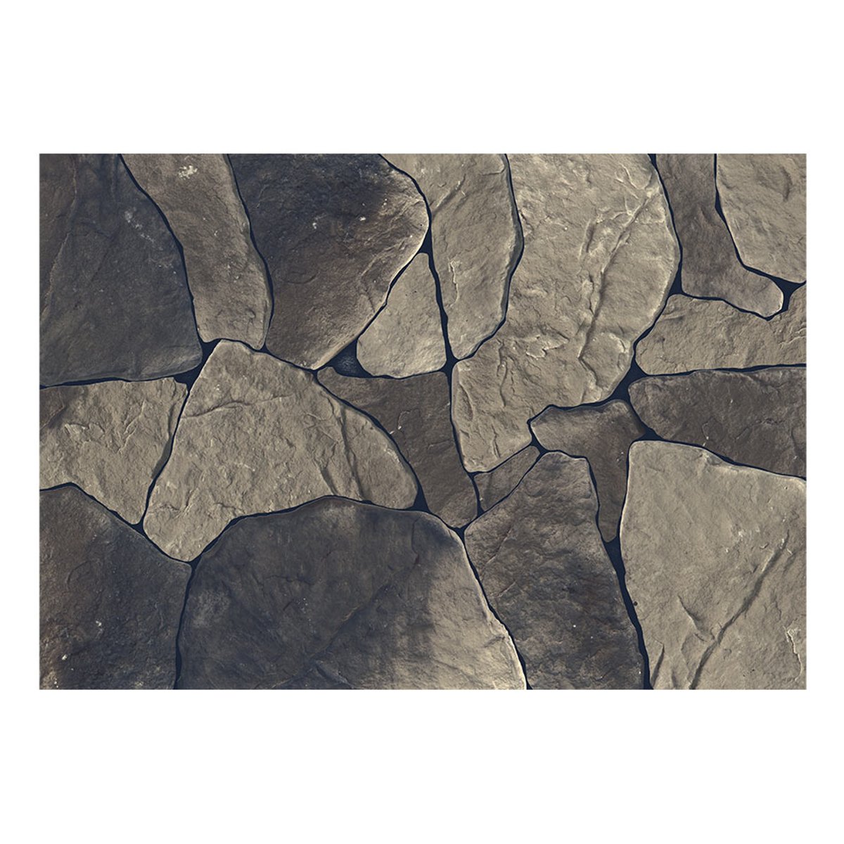 Papier peint intissé panoramique Baltic Brown gris / argent, EDEN