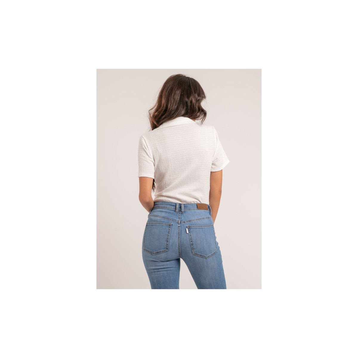 Chemise Manches Courtes Orla blanc, DONA LISA