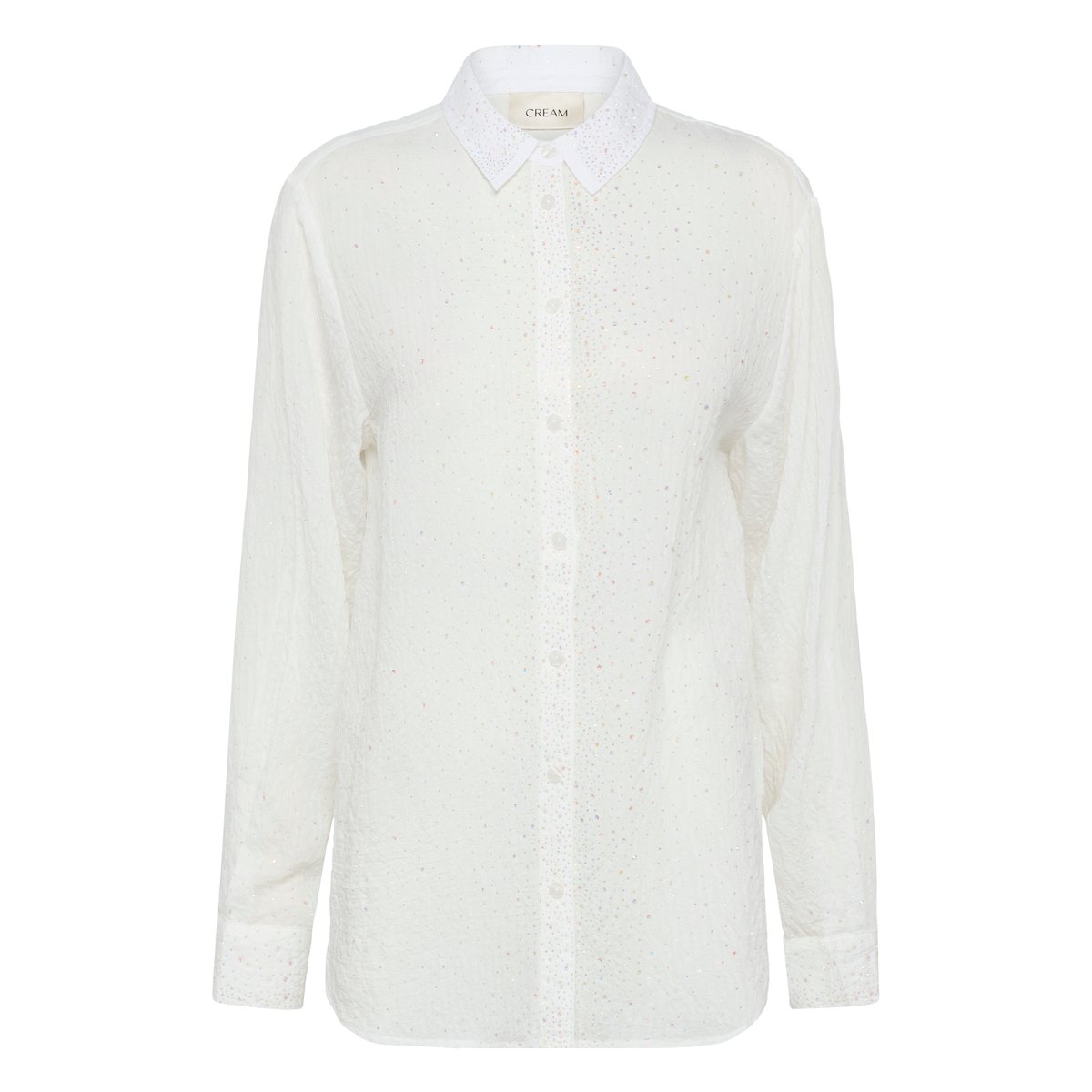 Chemise à manches longues blanc snow white, CREAM