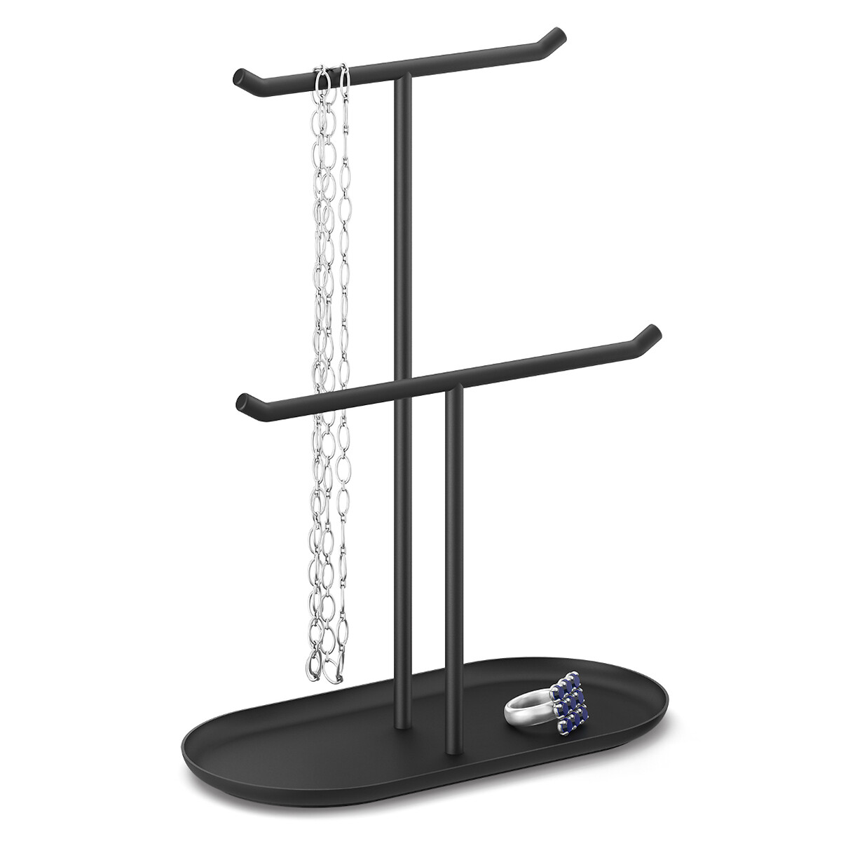Suporte de joalharia "Olomo", ZACK preto inox, ZACK
