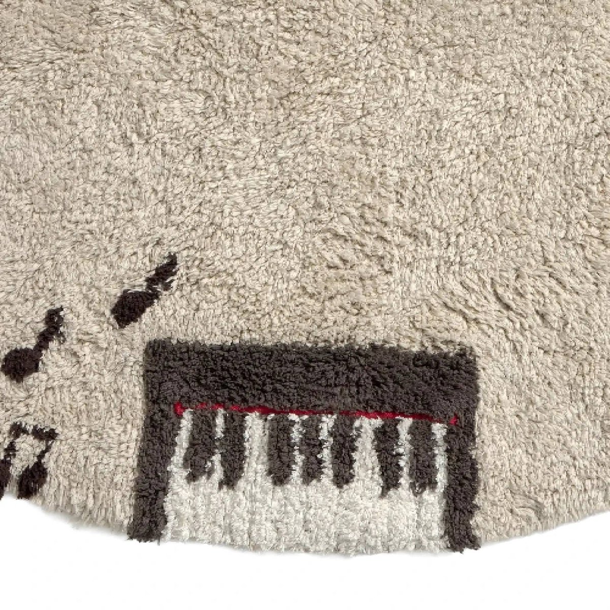 Tapis lavable Musique MUSIC STUDIO ocre, grain de café, naturel, gris foncé, LORENA CANALS