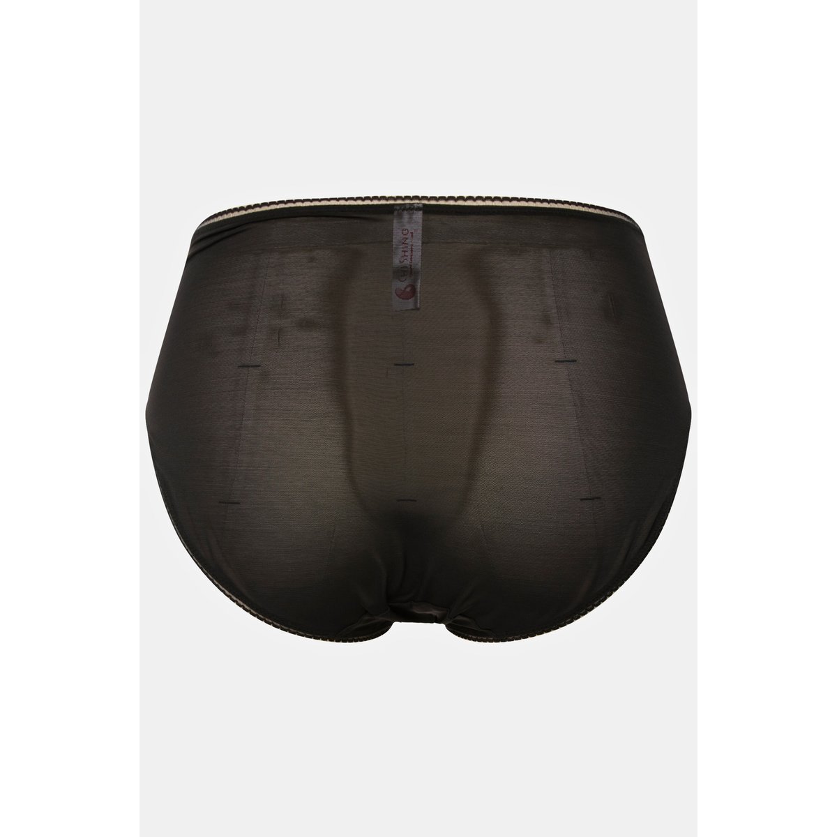 Culotte midi, mesh, dentelle florale noir, ULLA POPKEN
