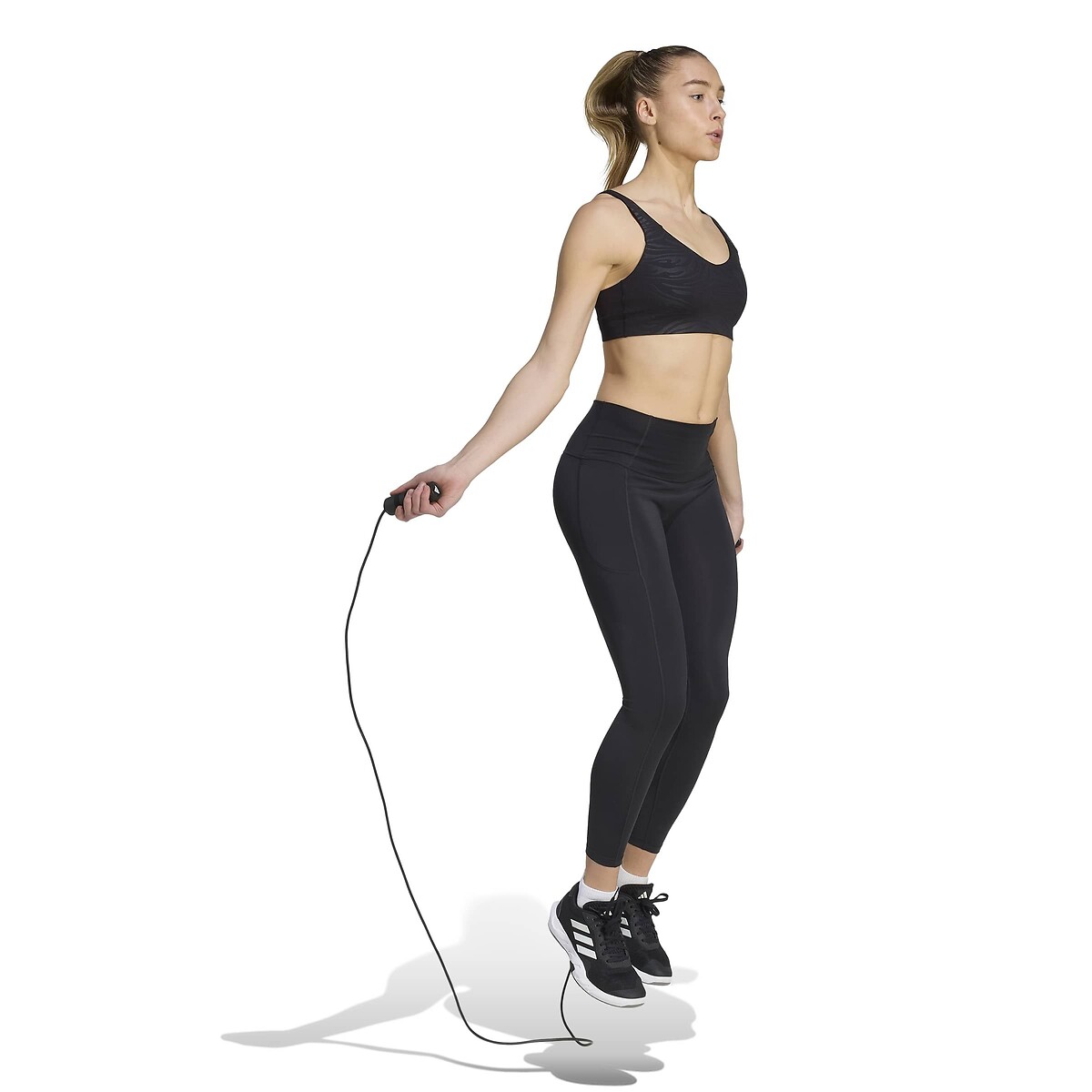 Brassière, bretelles amovibles noir, adidas Performance