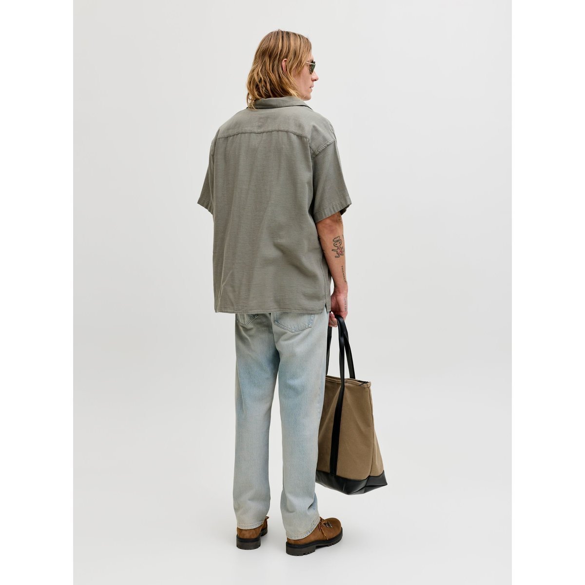 Chemise De Vacances grise - vetiver 1, JACK & JONES