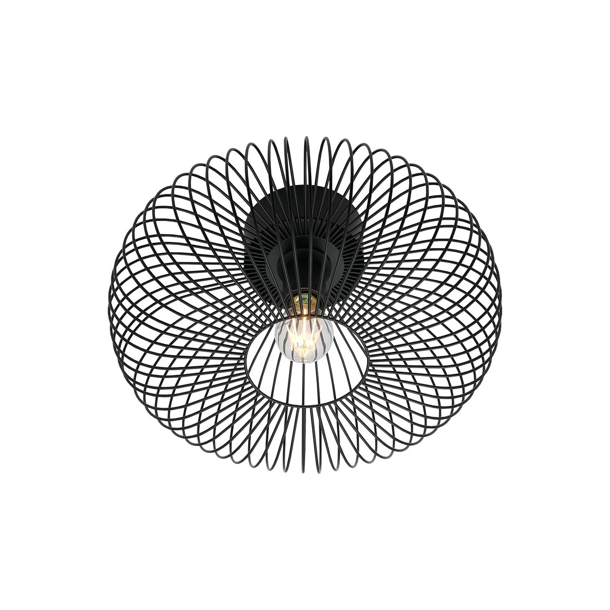 Plafonnier rond en métal, BERONI noir, NORDLUX