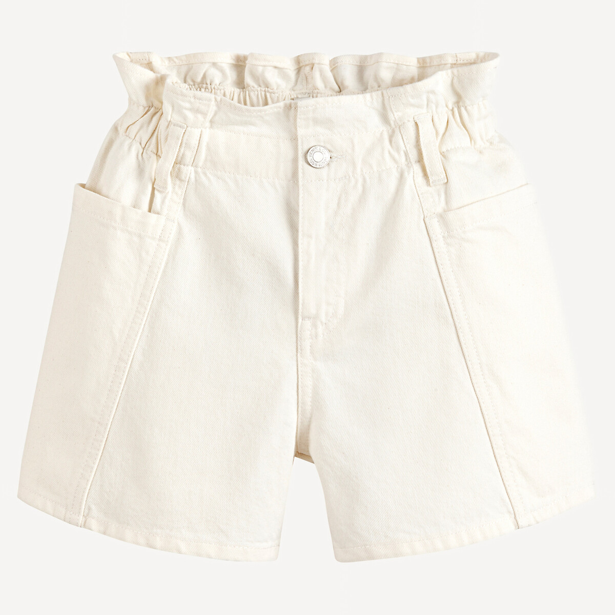 Paperbag Shorts ecru , LA REDOUTE COLLECTIONS