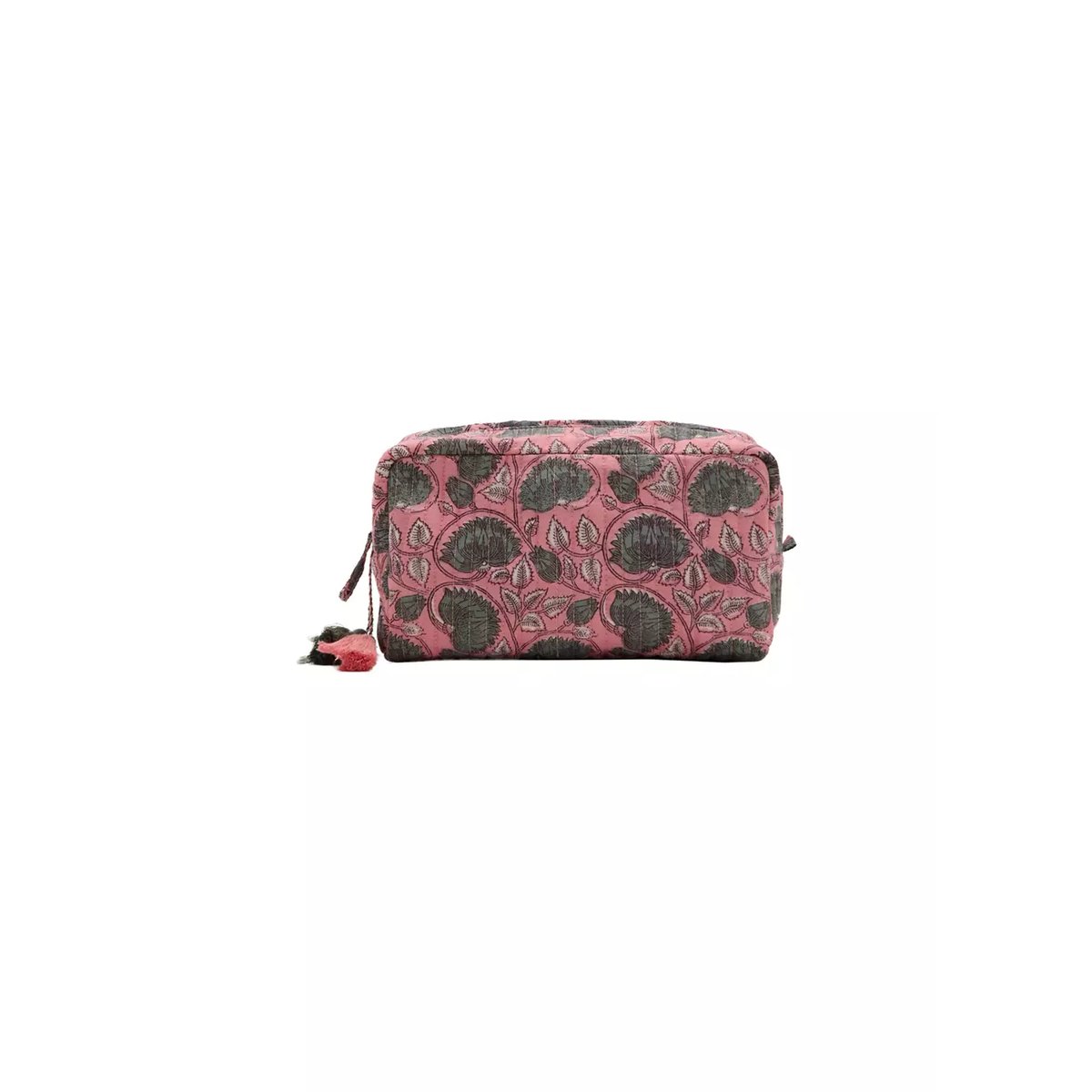 Sac cosmétique à fleurs rose, MANGO