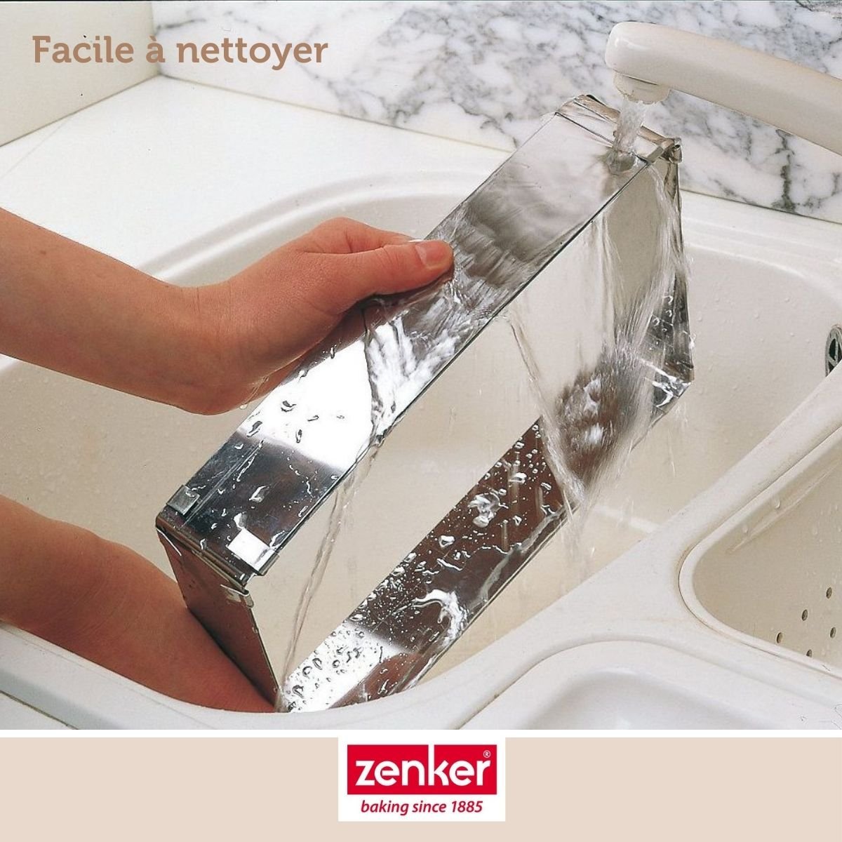 Ensemble de 2 Cadres à gâteau réglable 27 à 52 cm SMART PASTRY inox, ZENKER