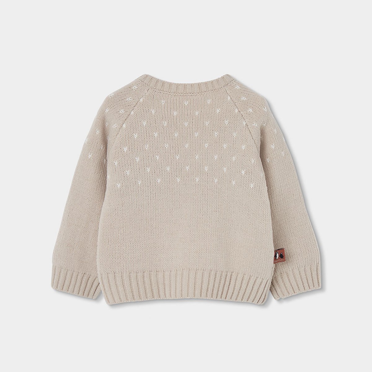 Ensemble bébé imprimé pingouin beige, BOBOLI