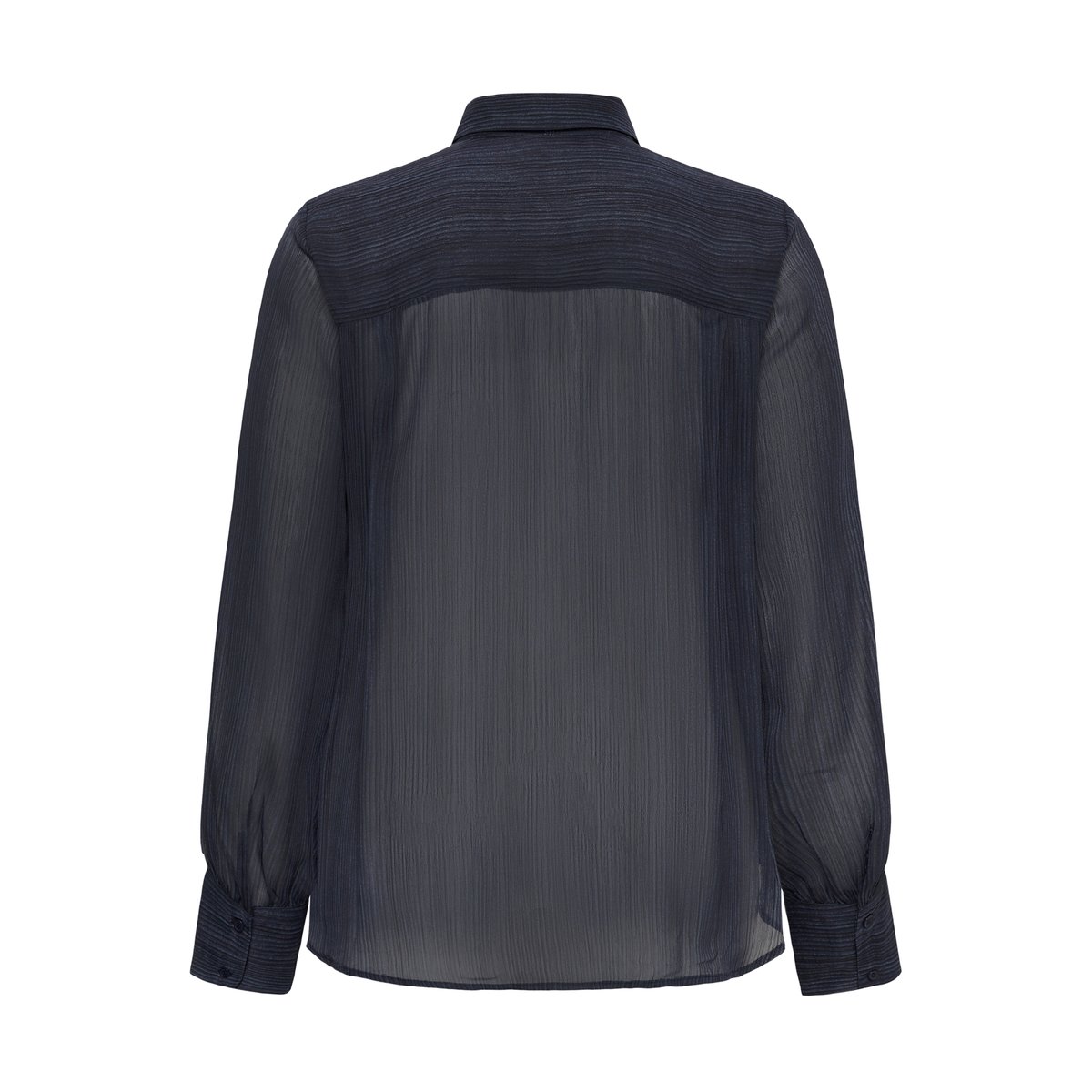 Chemise à manches longues bleu blue blurry stripes, KAFFE CURVE