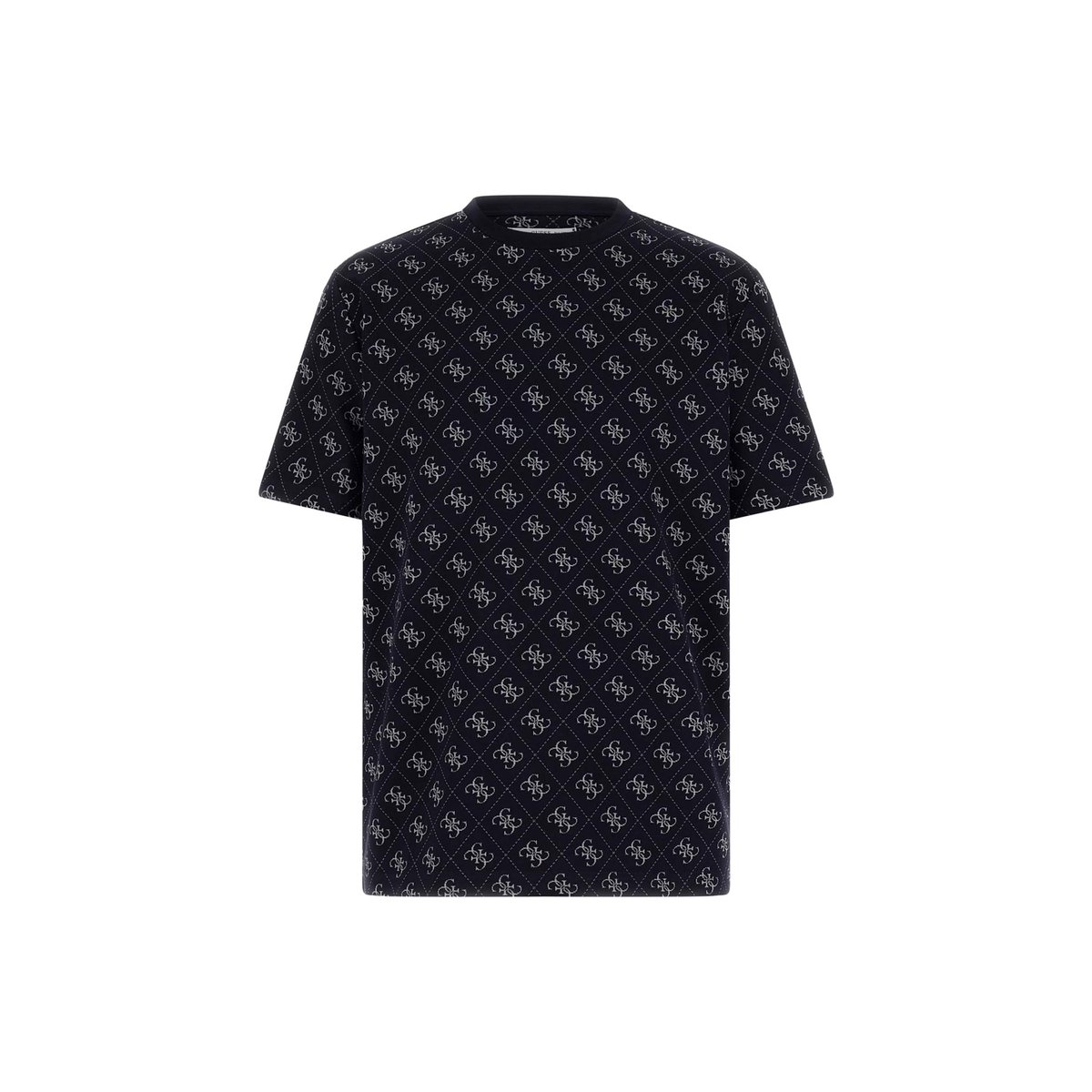 T-Shirt Logo Jacquard blau multi, GUESS