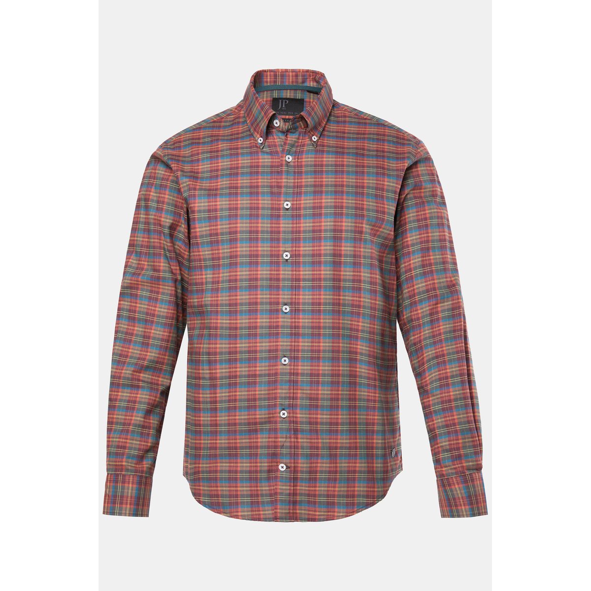 Chemise à carreaux gris olive, JP1880