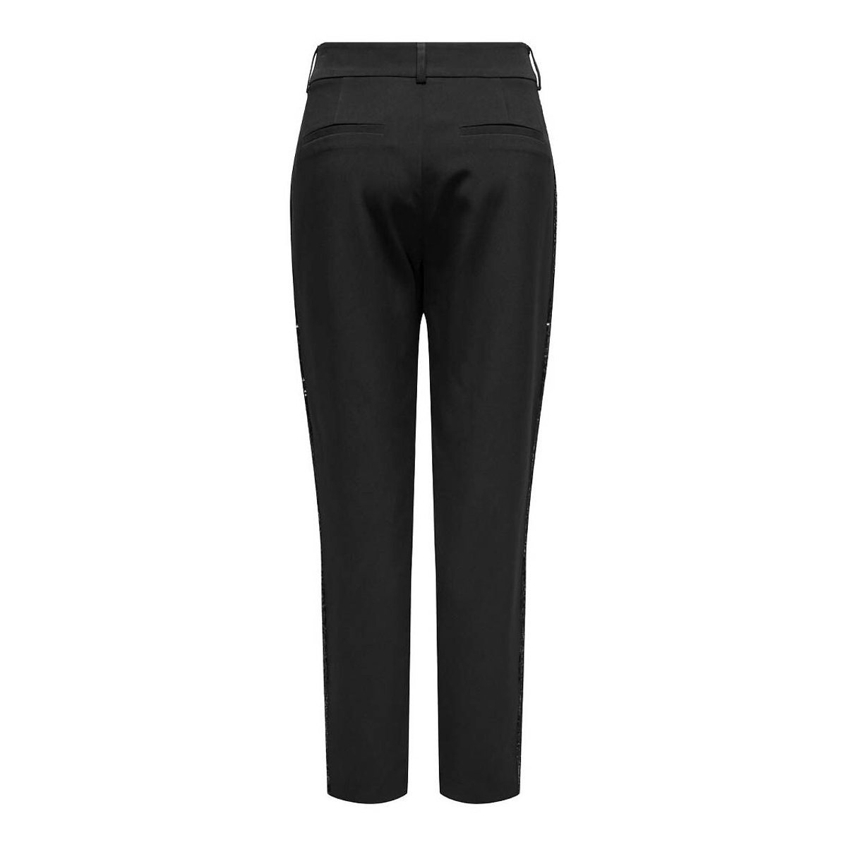 Pantalon, bande côté sequins noir, ONLY