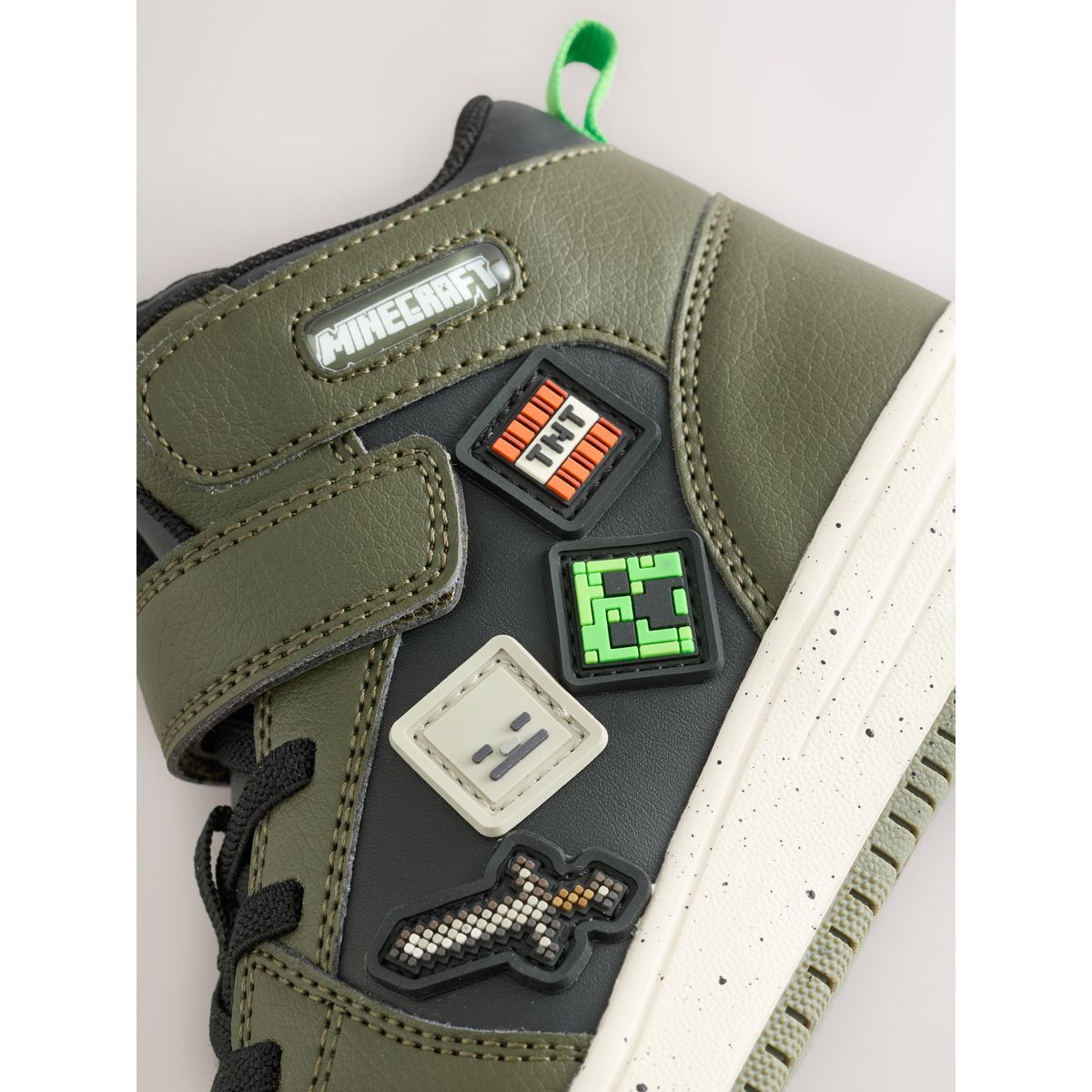 Baskets montantes minecraft vert kaki, NEXT