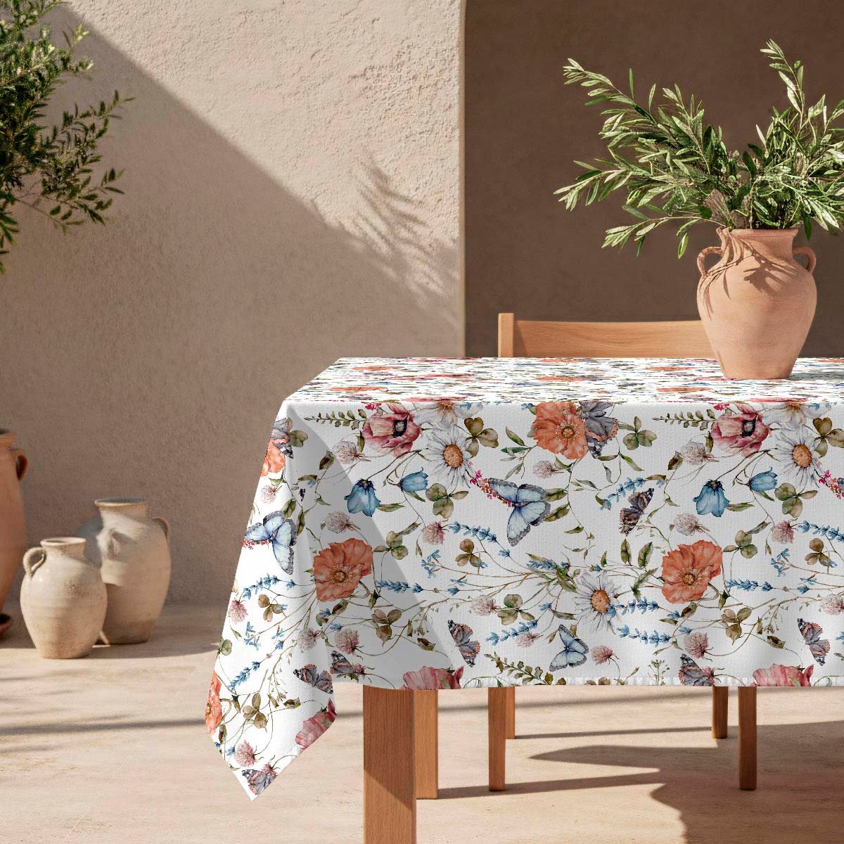 Nappe anti-taches Eugenie - 100% coton - orange, NAF NAF HOME