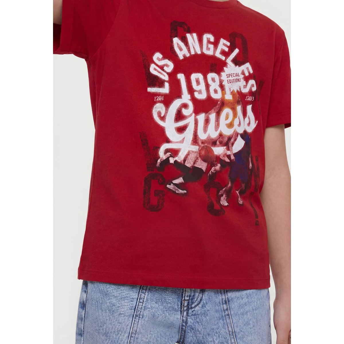 T-Shirt Imprimé rouge, GUESS KIDS