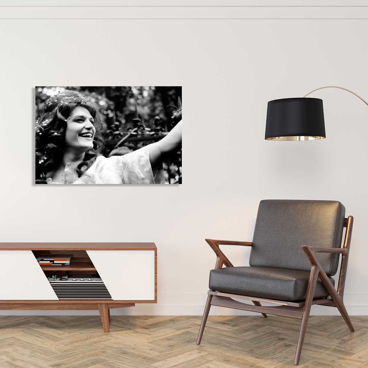Tableau dalida en 1961 toile imprimée, HEXOA