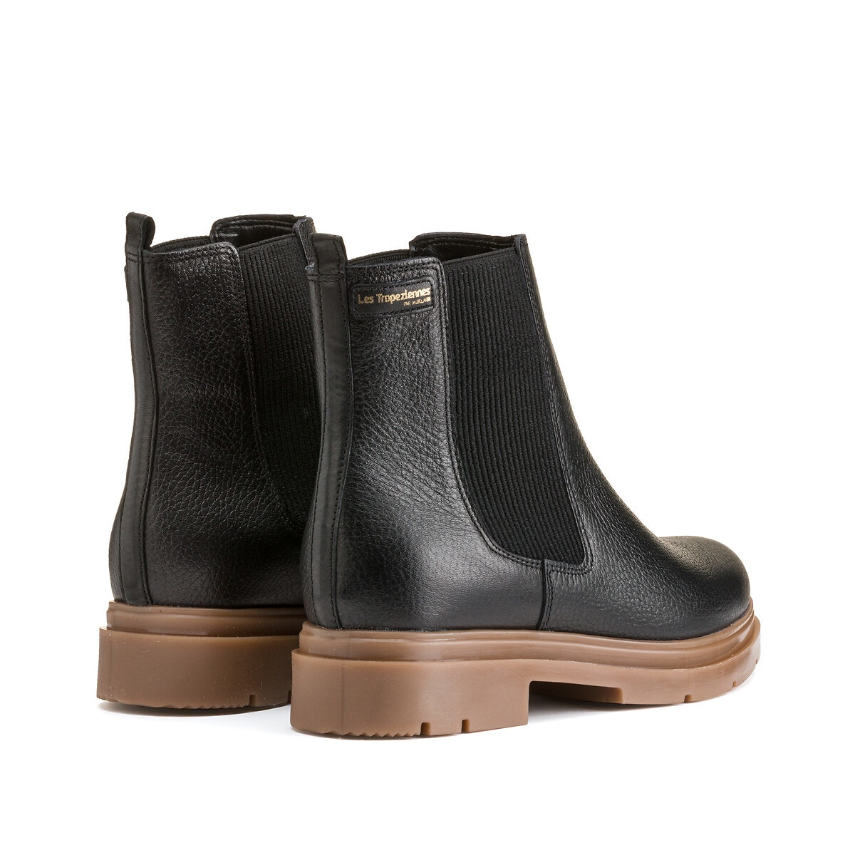 Boots chelsea en cuir Selma noir, LES TROPEZIENNES PAR M.BELARBI