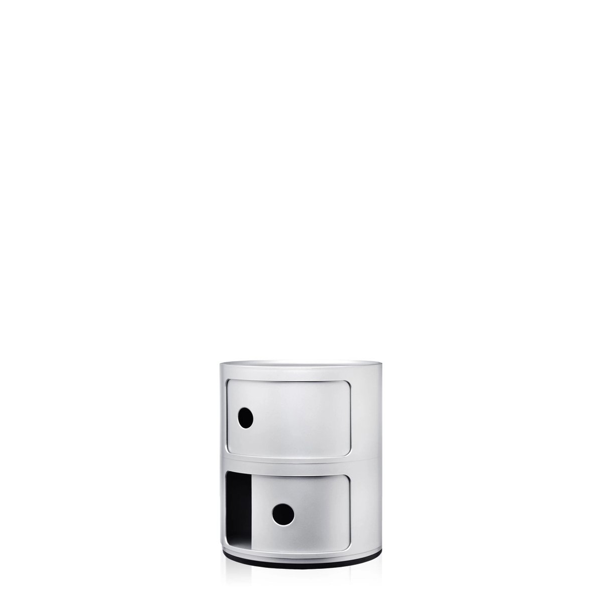 Meuble de rangement 2 portes COMPONIBILI argent, KARTELL