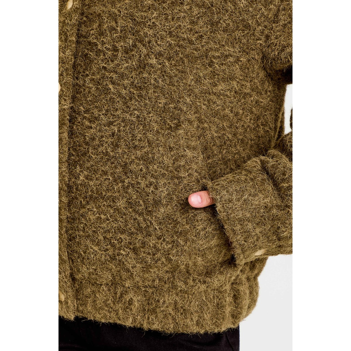 Bomber oversize manches longues vert kaki, CACHE CACHE