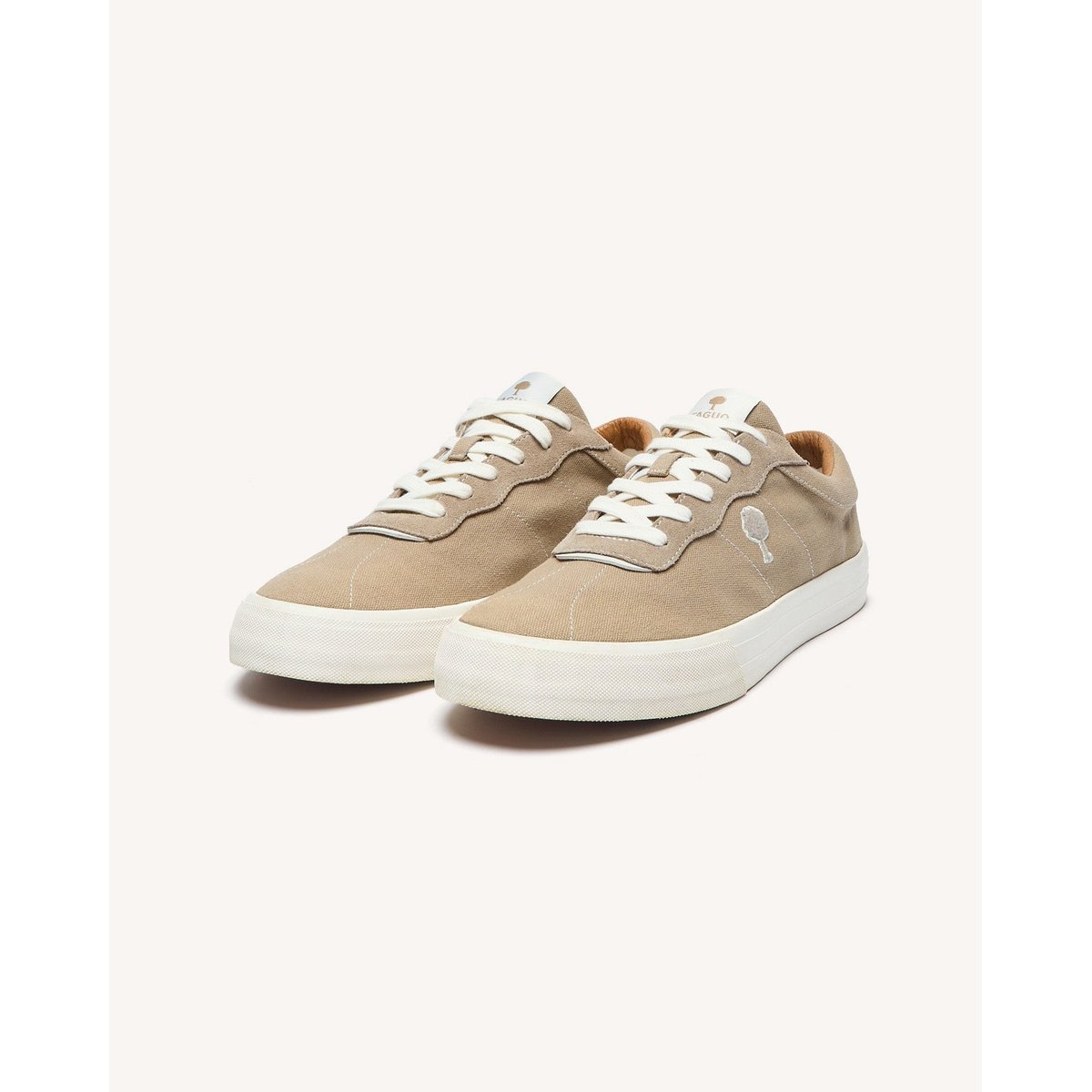 Tennis basses tissu suede NASHI beige, FAGUO