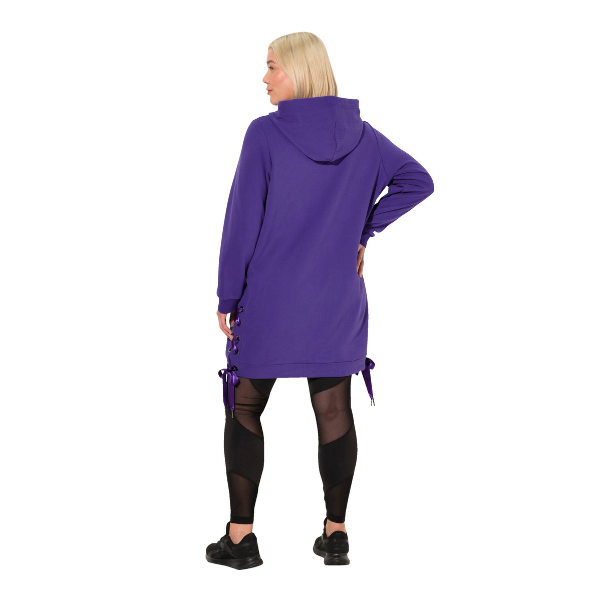 Long sweat à capuche violet, ULLA POPKEN