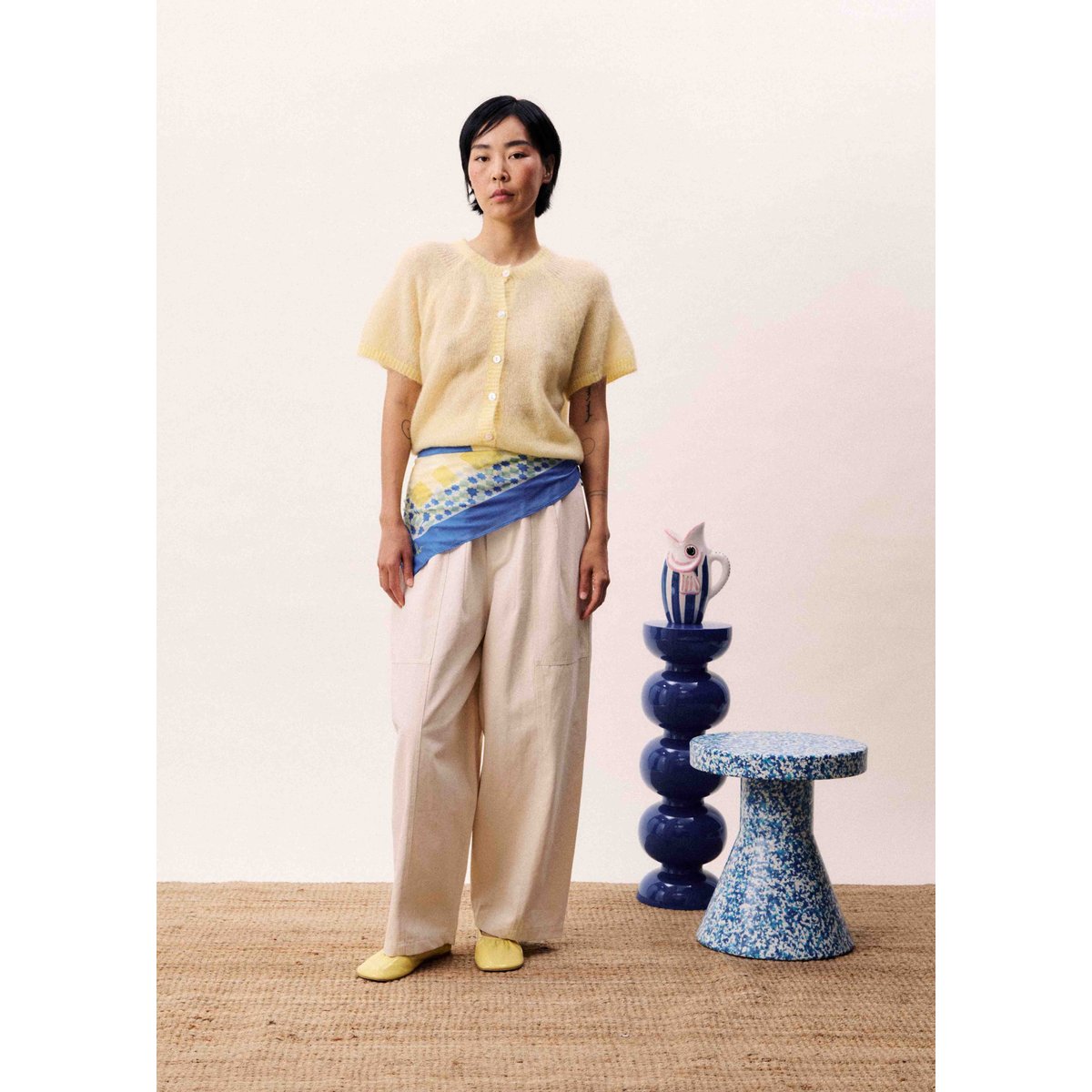 Foulard PLITVICE bleu azur, FRNCH