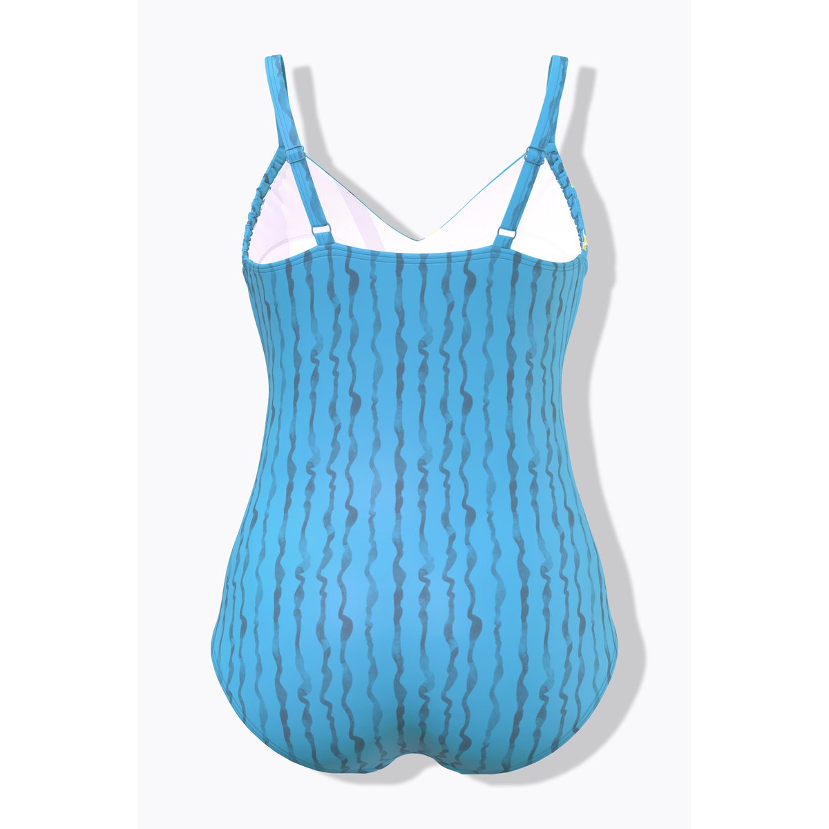 Maillot de bain à bonnets souples. Effet bleu turquoise, ULLA POPKEN