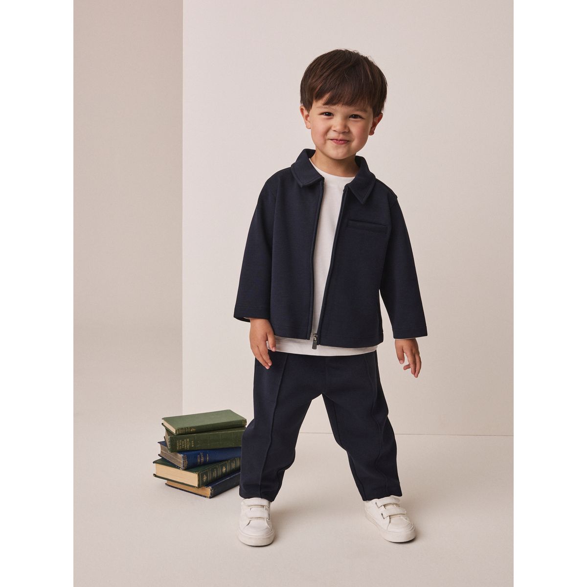 Ensemble habillé veste, haut et pantalon, 3 p bleu marine, NEXT