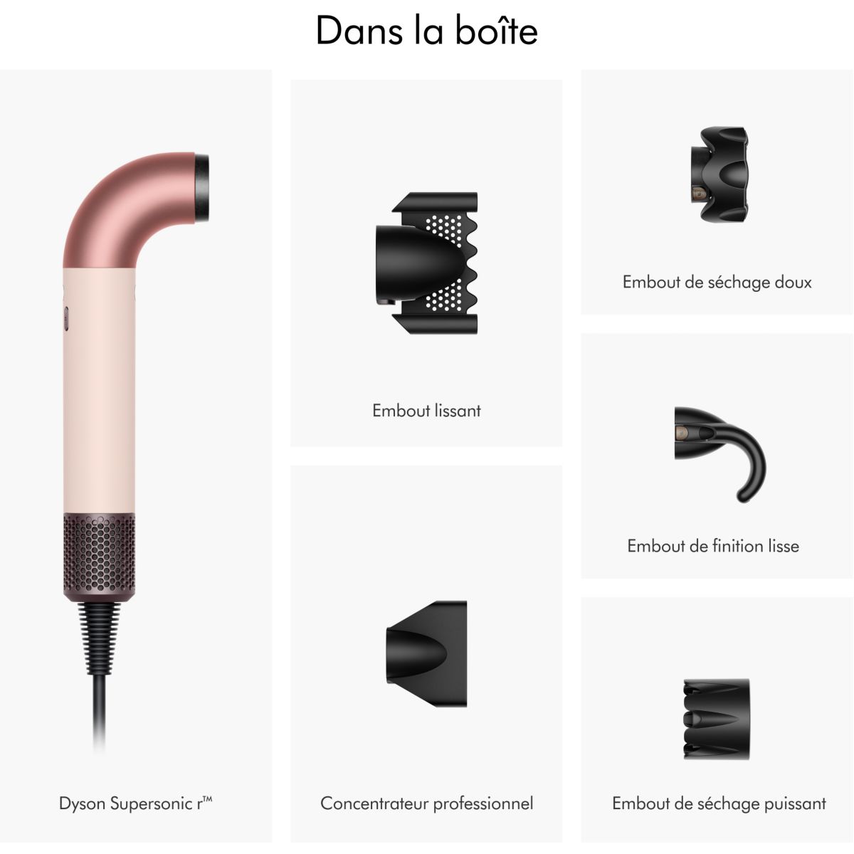 Sèche cheveux Supersonic R cheveux raides à ondulés rose céramique rose, DYSON