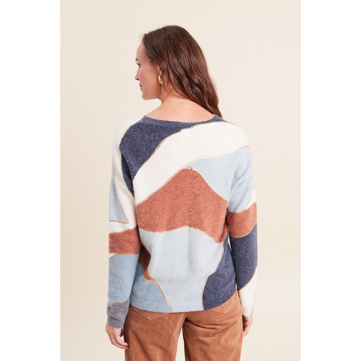Pull manches longues multicolore, BREAL