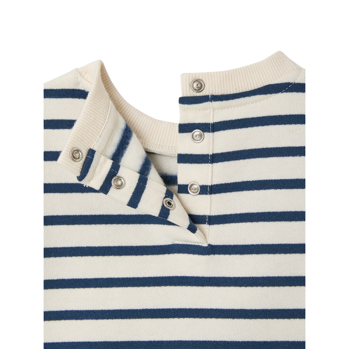 Ensemble bébé robe legging rayé marine, VERTBAUDET