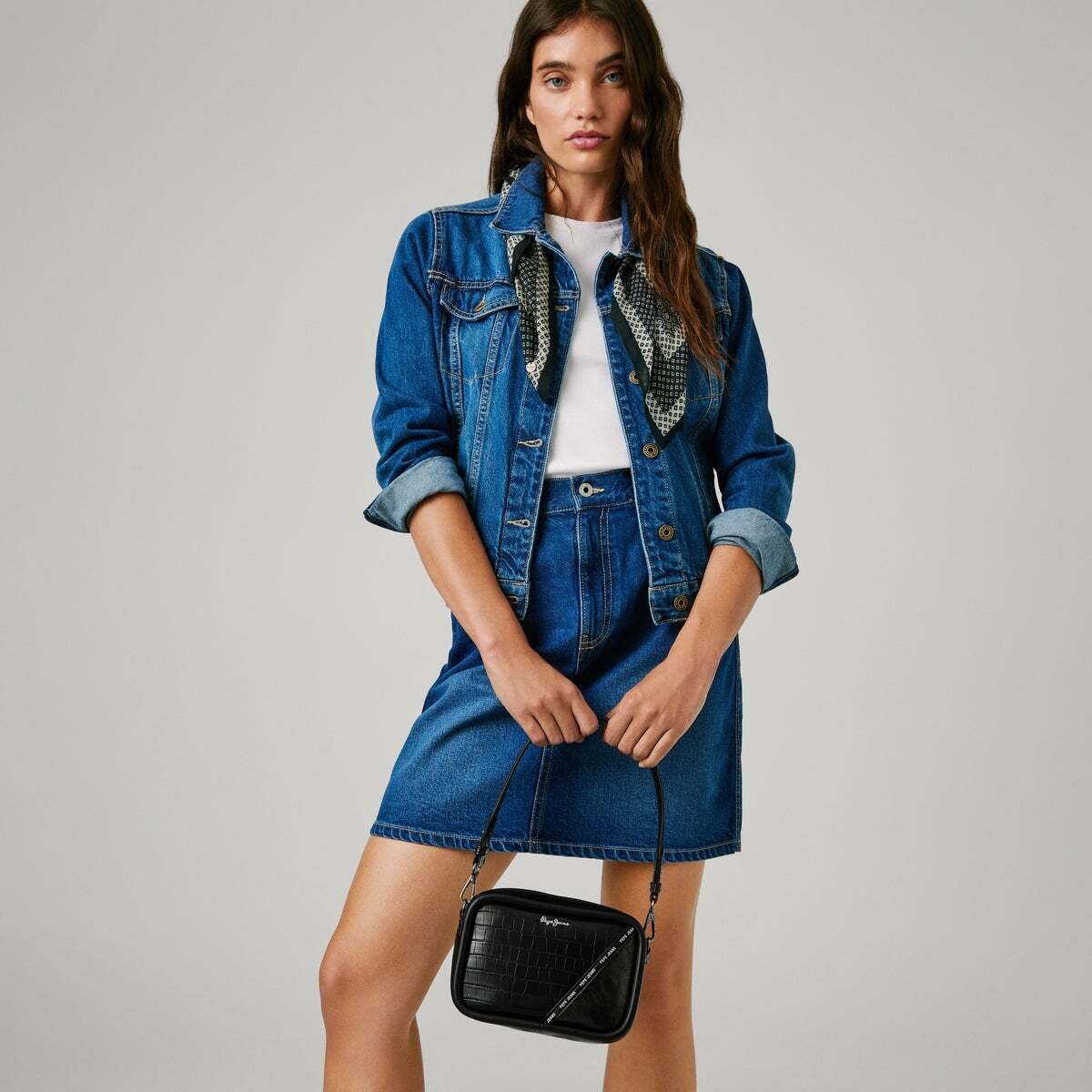 Sac Effet Écailles noir, PEPE JEANS