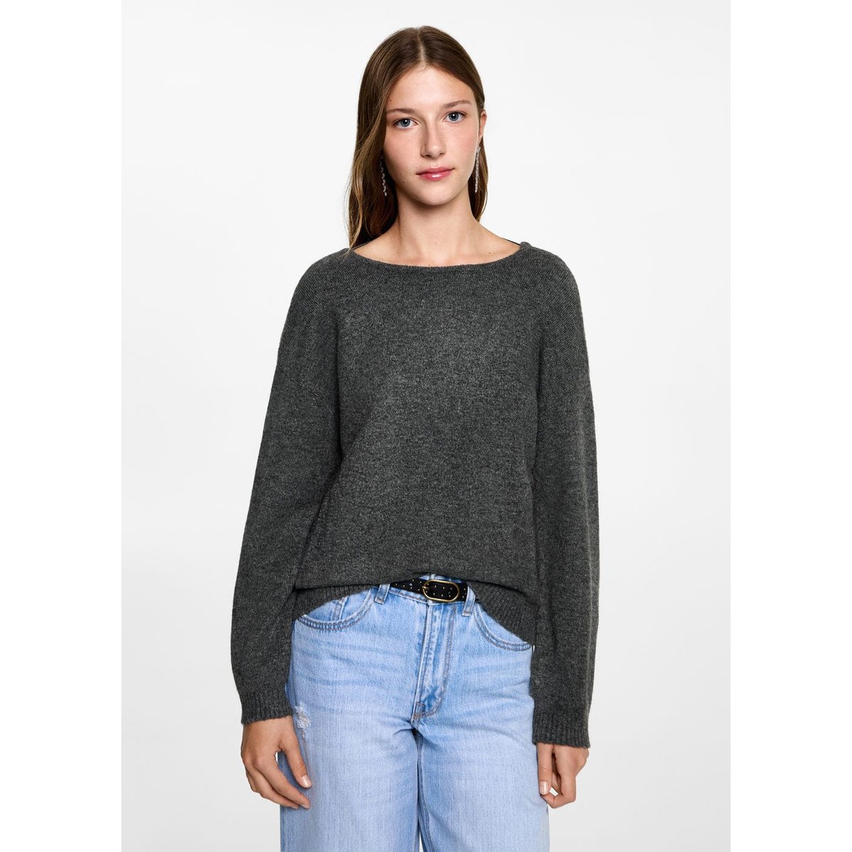 Pantalon imprime zebre gris Mango Teen La Redoute