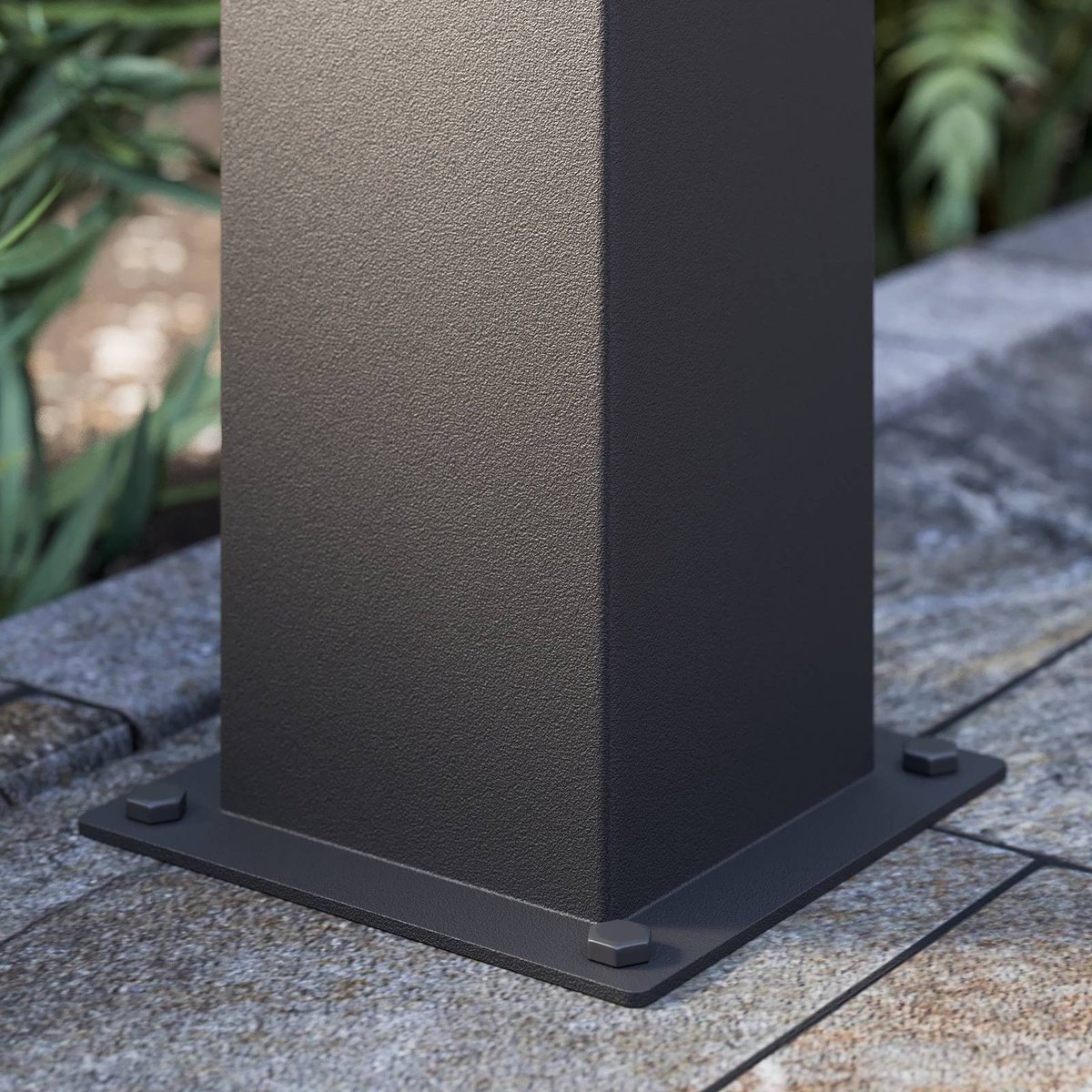 Luminaire extérieur en aluminium moderne gris graphite, LUCANDE