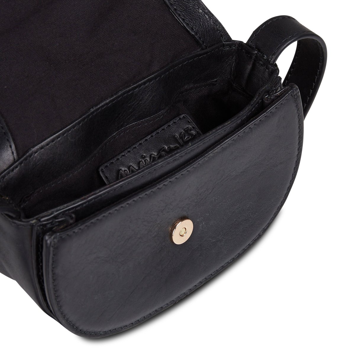 Sac en cuir MARIUS MINI noir, Maison 123