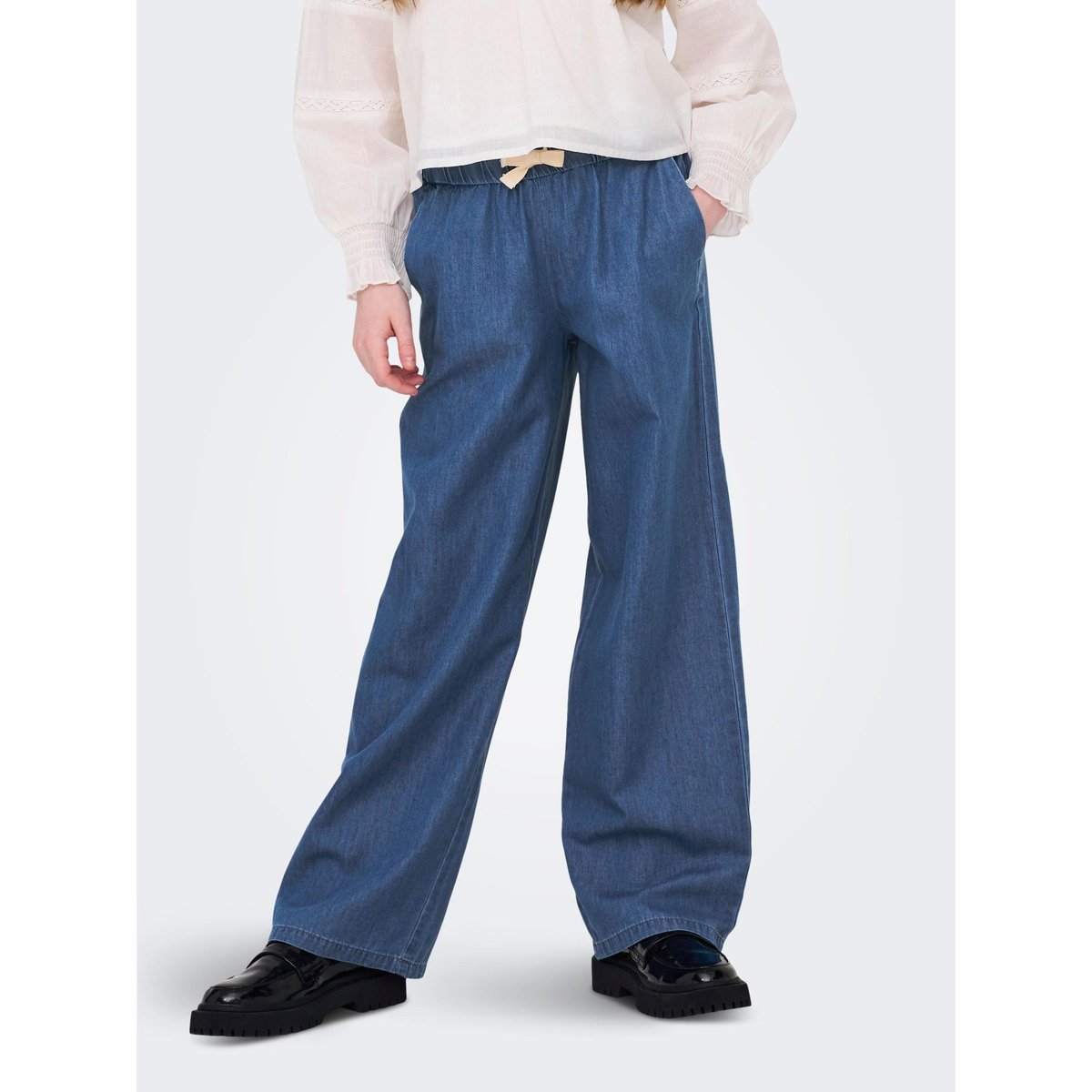 Jean À Jambe Large medium blue denim 1, KIDS ONLY