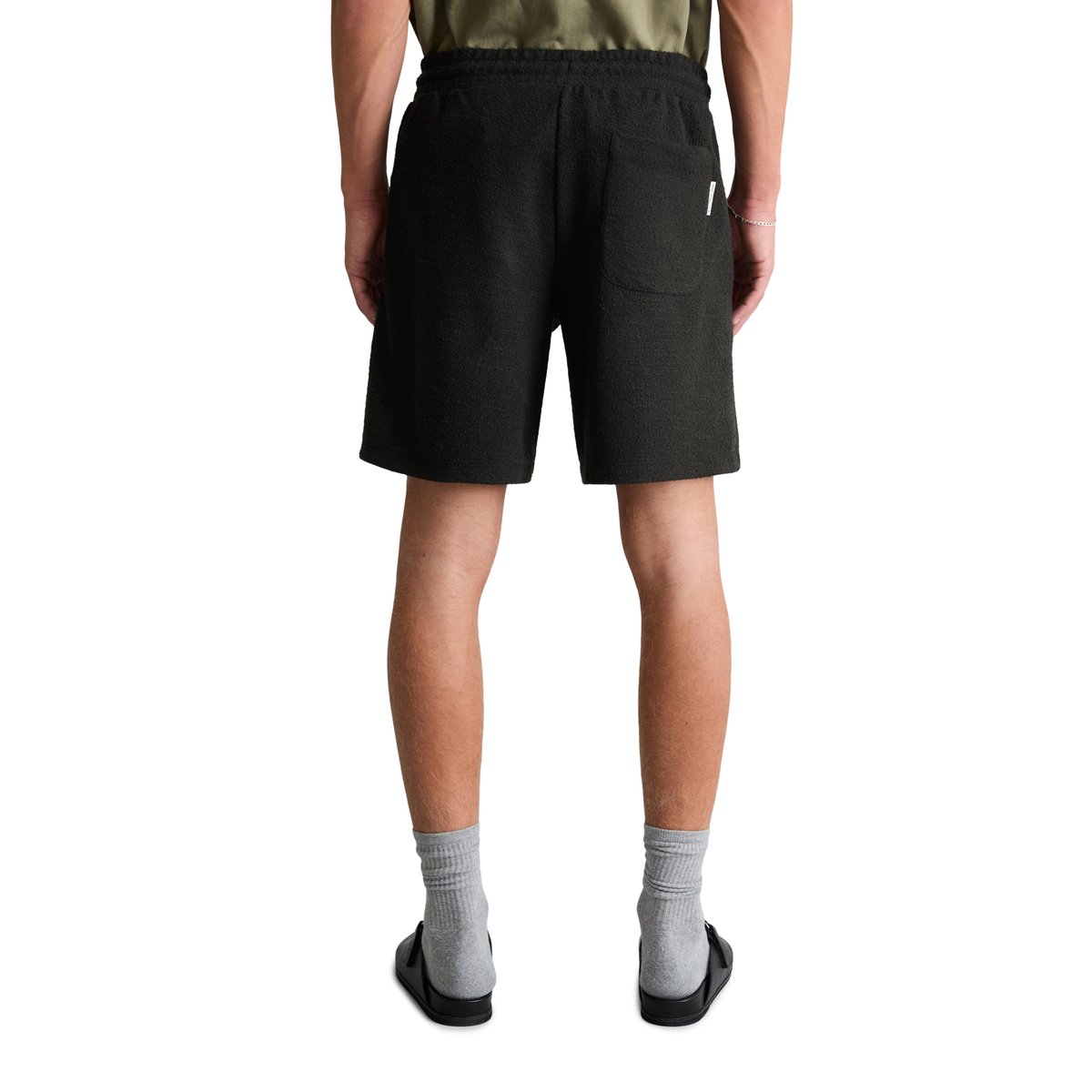 Short relaxed avec une fine structure bouclée noir, MARC O’POLO DENIM