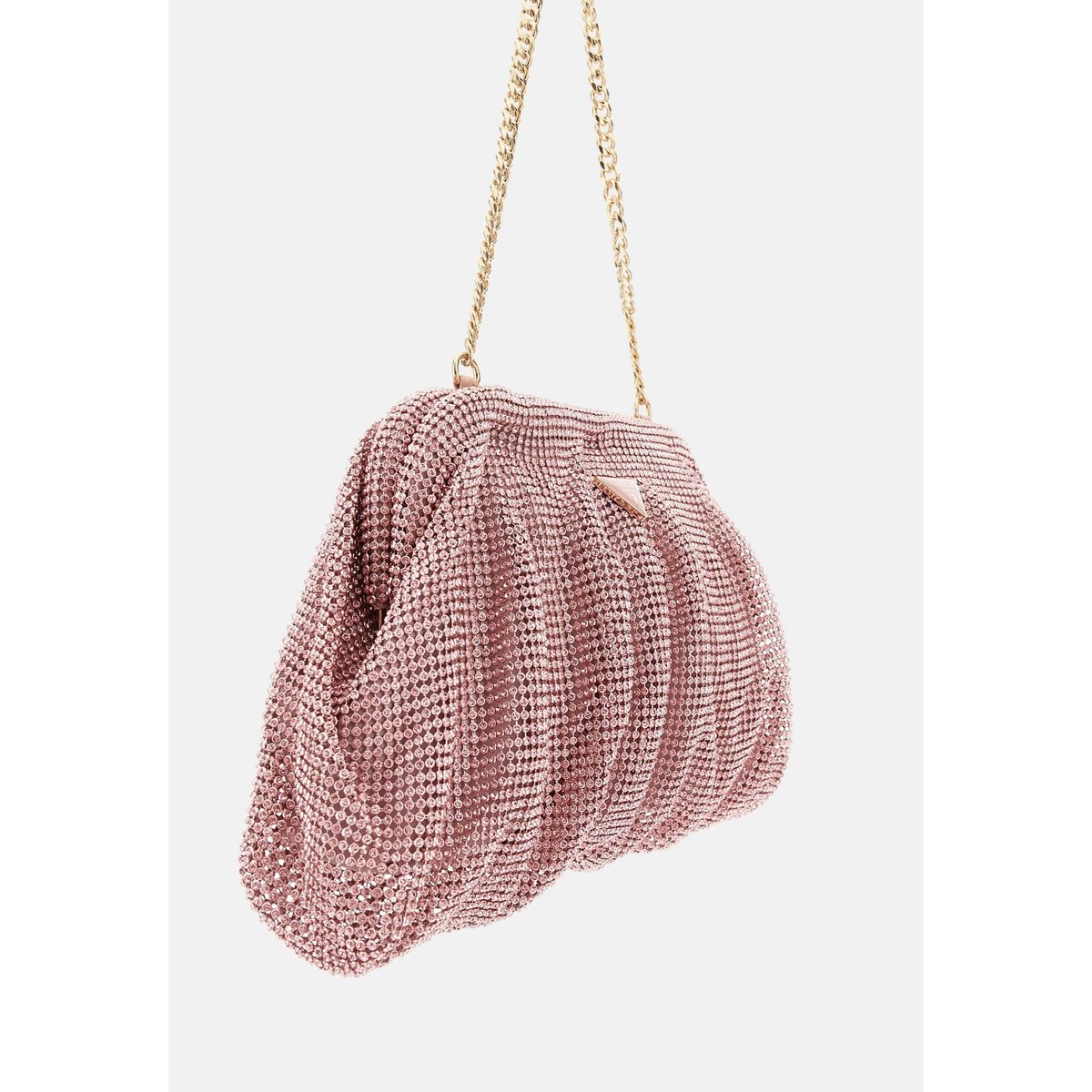 Pochette Zalina Maille Strass rose, GUESS