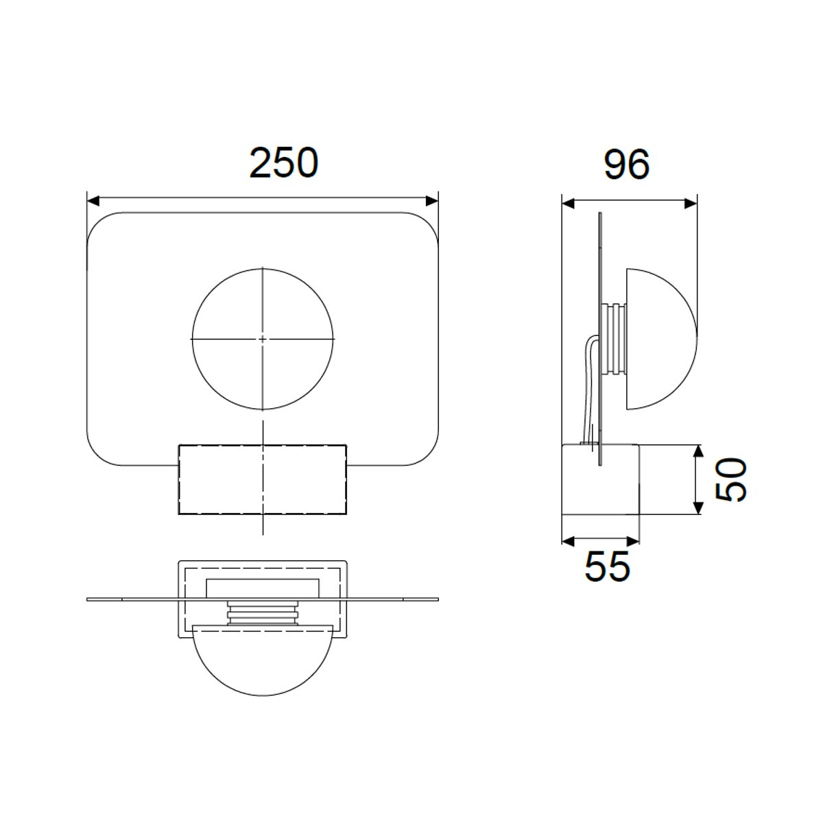 Lampe design en métal industriel, ALBA blanc, MANTRA