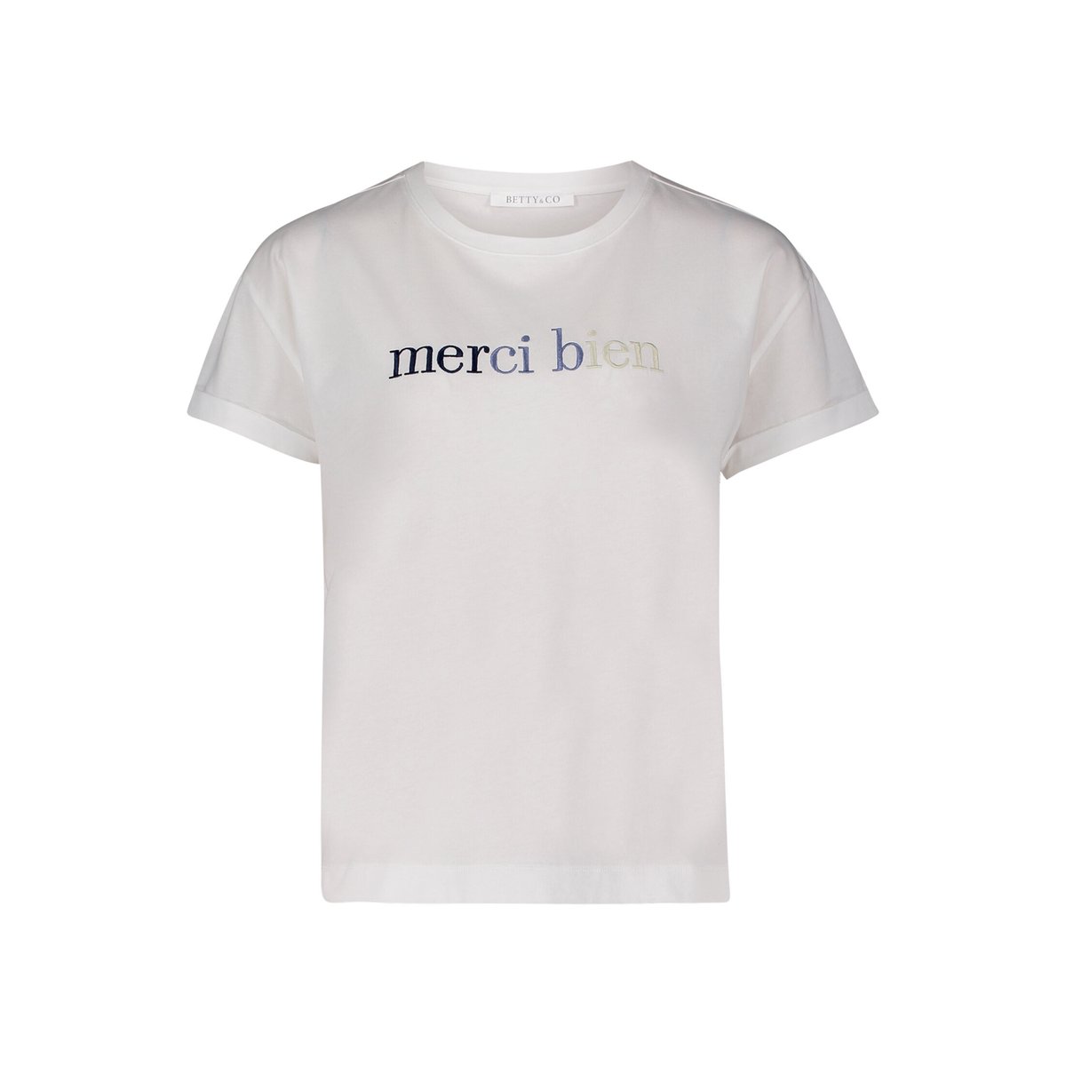 Haut casual à broderies patch cream/dark blue, BETTY & CO