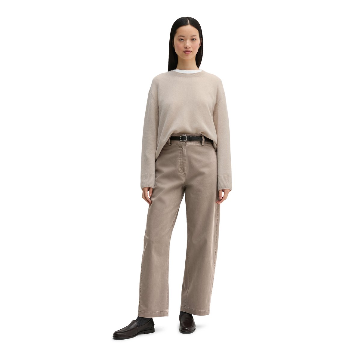 Pull en vrac en laine d'agneau moelleuse gris, MARC O'POLO
