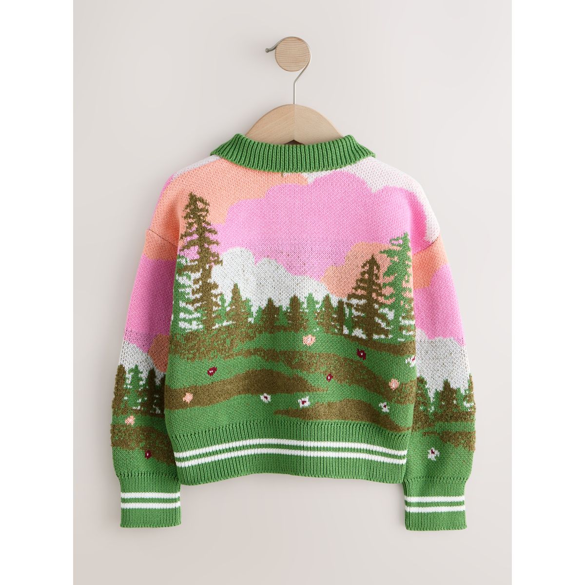 Cardigan avec van vert, NEXT