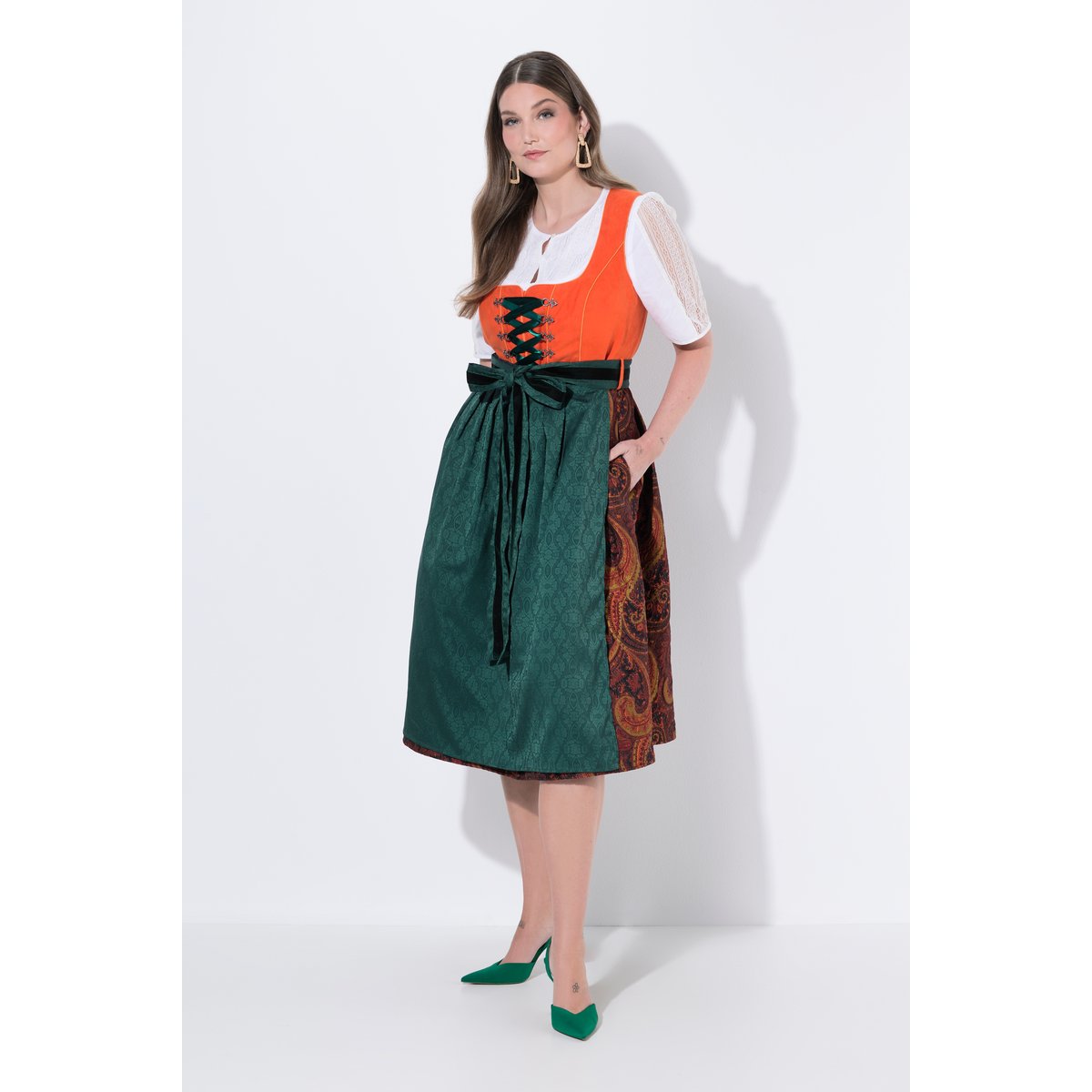 Costume traditionnel bavarois, effet daim rouille, ULLA POPKEN