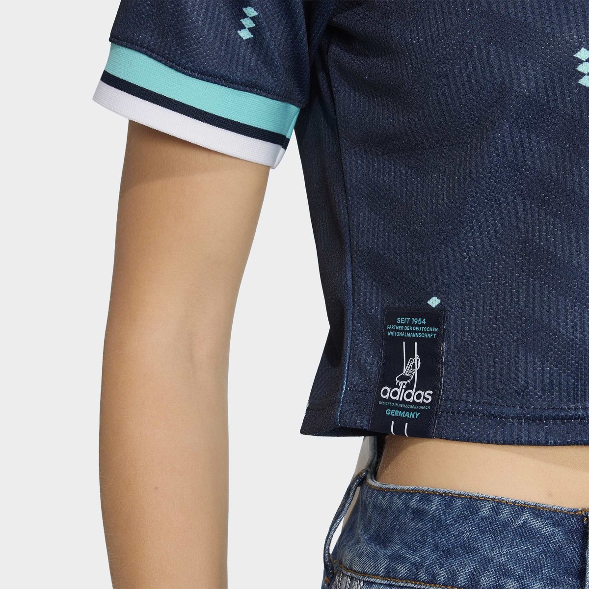 Maillot Cropped Extérieur Allemagne 26 Maillot Cropped Extérieur Allemagne 26 collegiate navy, adidas Performance
