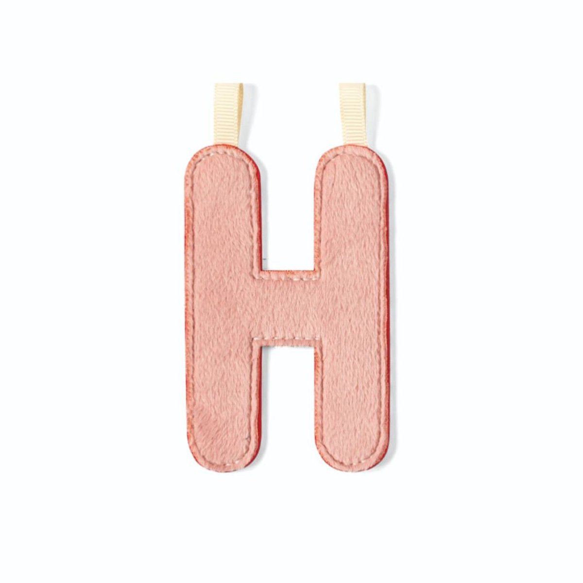 Lettre en tissu phosphorescente H rose, LILLIPUTIENS