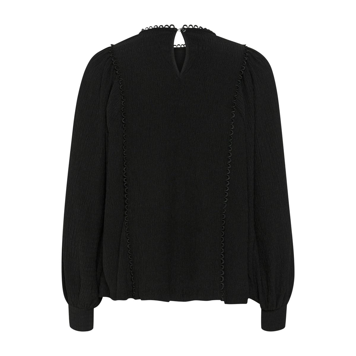 Blouse with long sleeve noir black, KAFFE